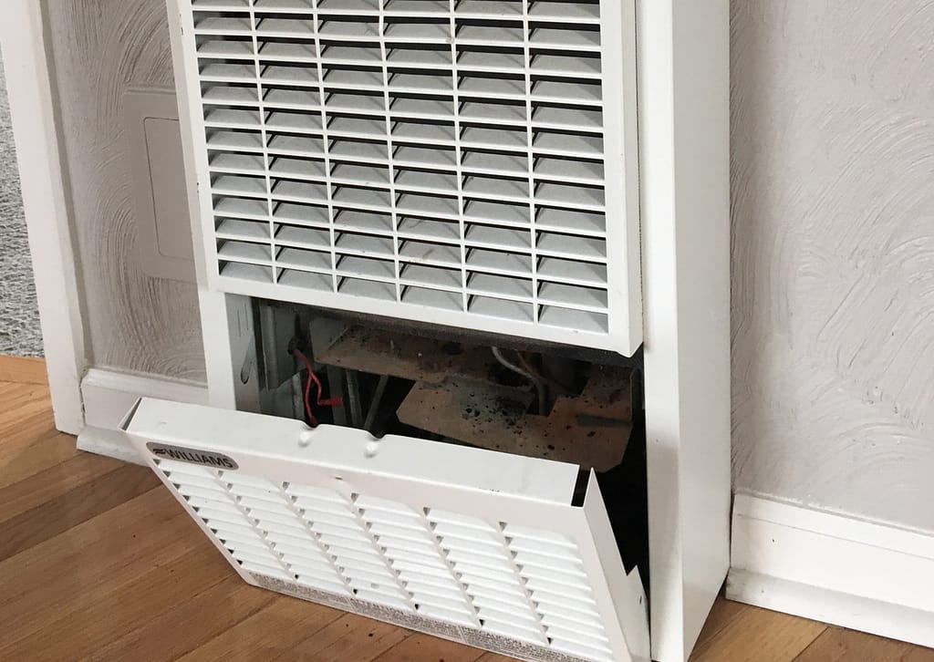 installation wall furnace